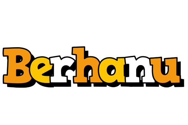 Berhanu cartoon logo