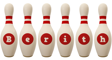 Berith bowling-pin logo