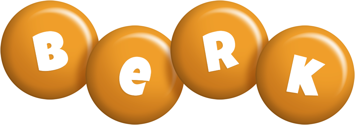 Berk candy-orange logo