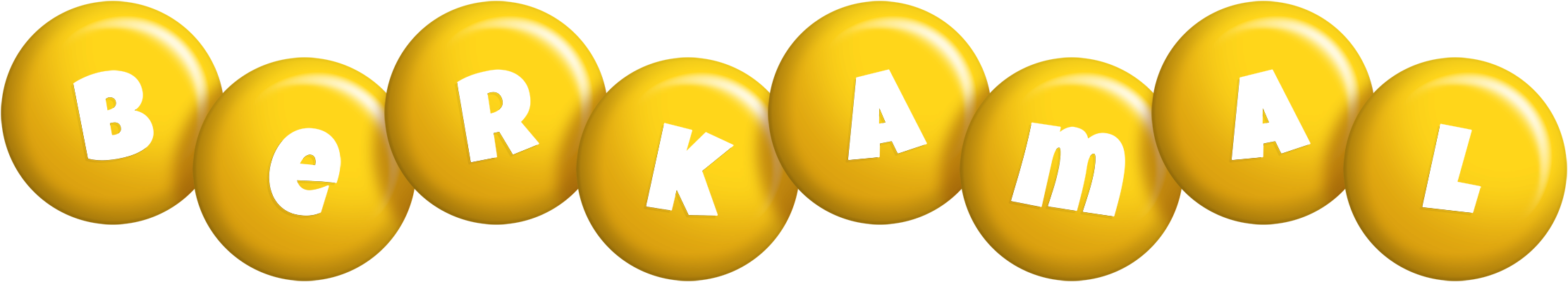 Berkamal candy-yellow logo