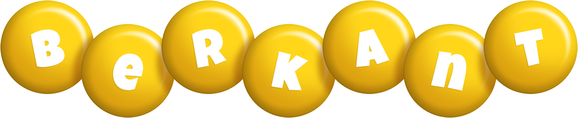 Berkant candy-yellow logo