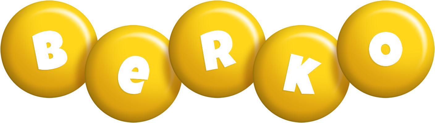Berko candy-yellow logo
