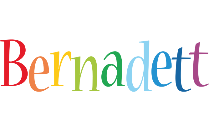 Bernadett birthday logo
