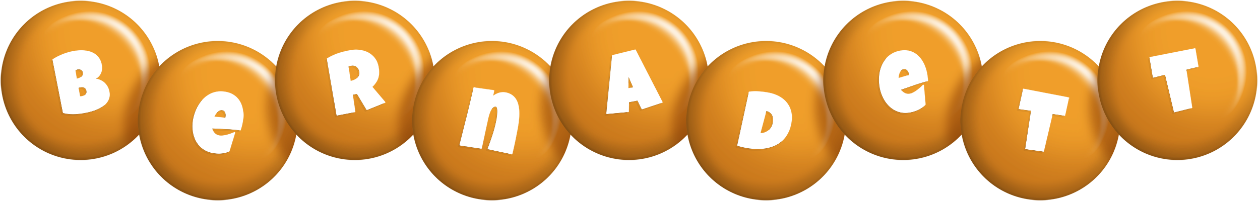 Bernadett candy-orange logo