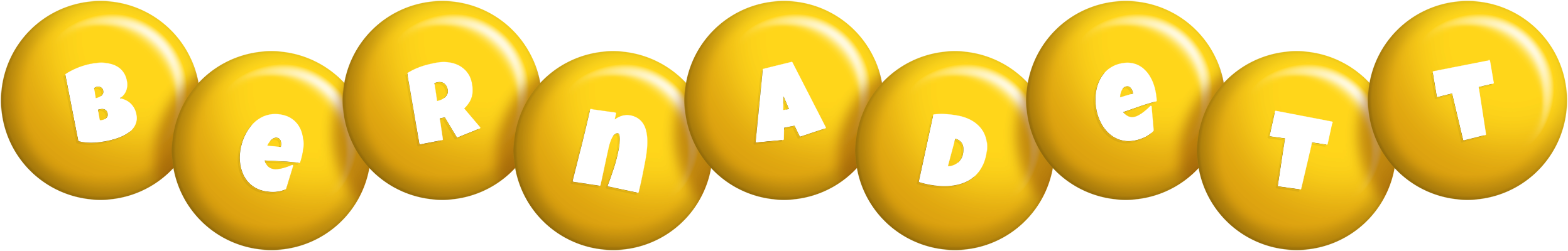 Bernadett candy-yellow logo