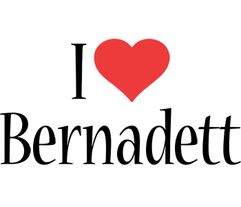 Bernadett i-love logo