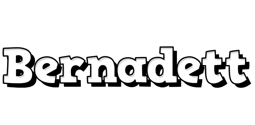 Bernadett snowing logo