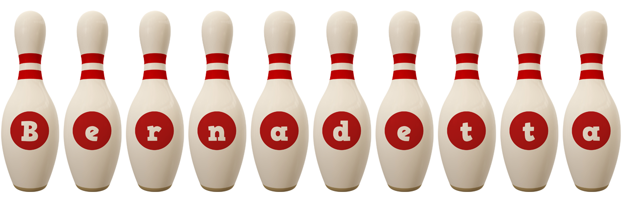 Bernadetta bowling-pin logo