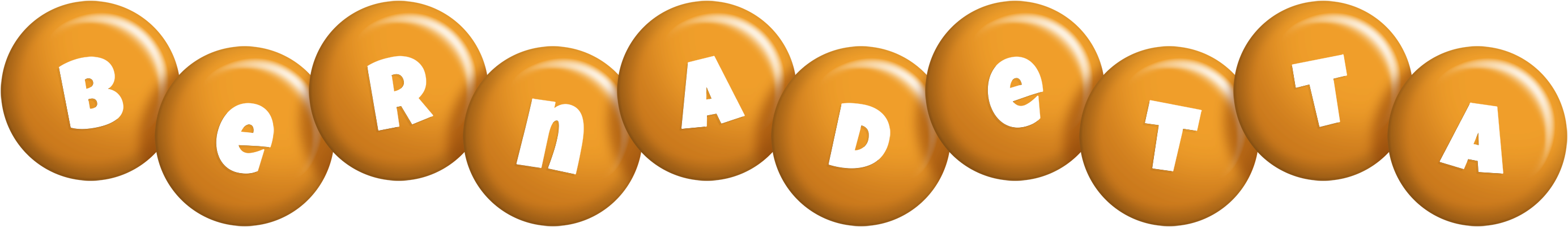 Bernadetta candy-orange logo