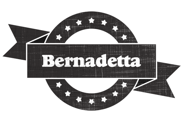 Bernadetta grunge logo