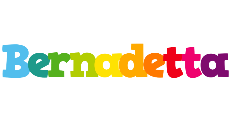 Bernadetta rainbows logo