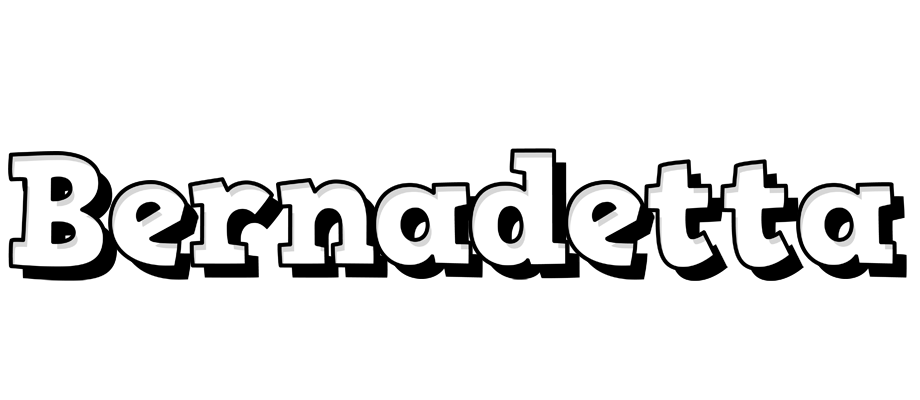 Bernadetta snowing logo
