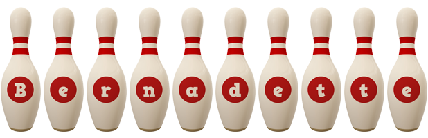 Bernadette bowling-pin logo