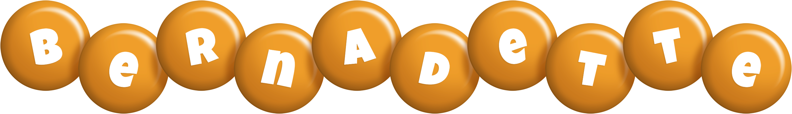 Bernadette candy-orange logo