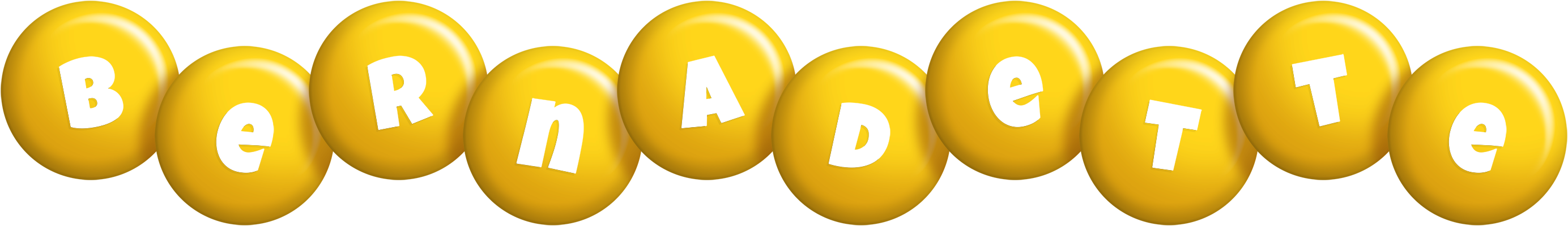 Bernadette candy-yellow logo