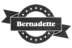 Bernadette grunge logo