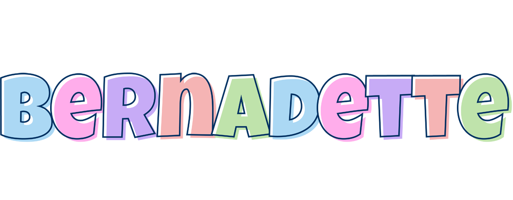 Bernadette pastel logo