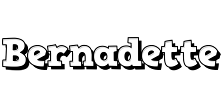 Bernadette snowing logo