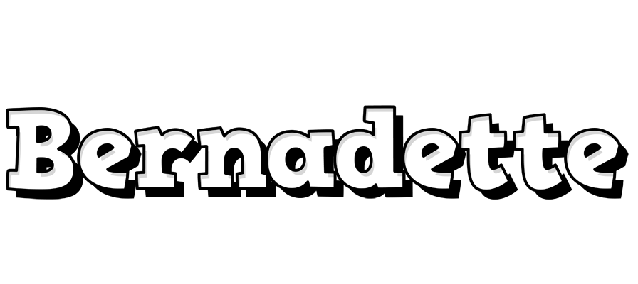 Bernadette snowing logo
