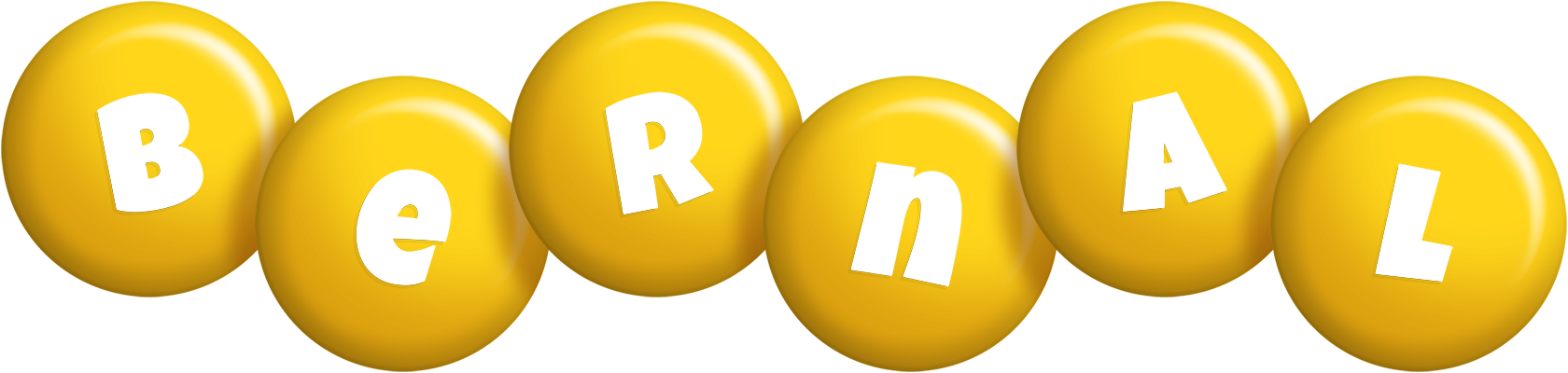 Bernal candy-yellow logo