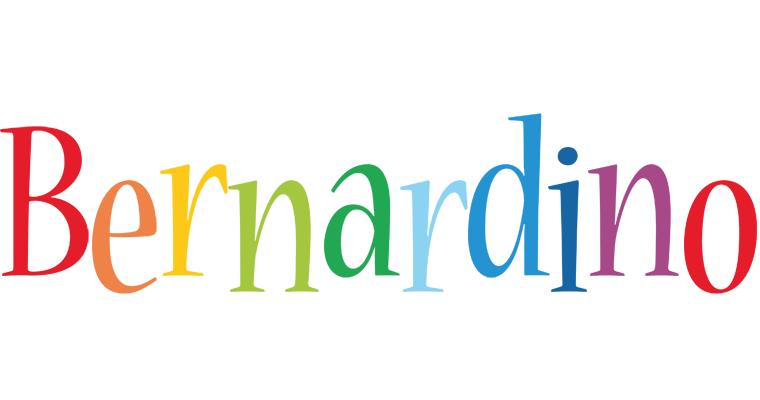 Bernardino birthday logo