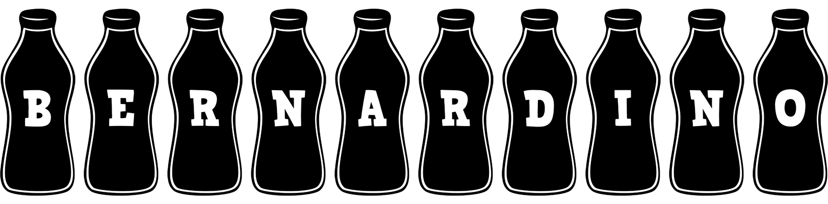 Bernardino bottle logo