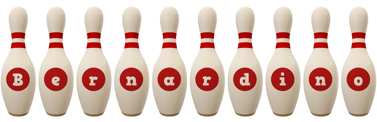 Bernardino bowling-pin logo