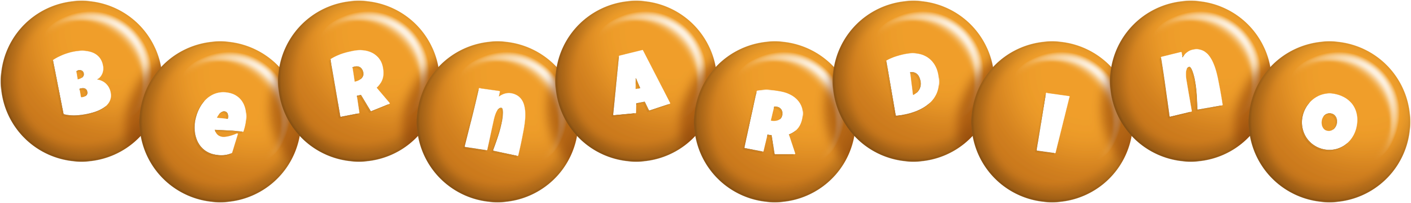 Bernardino candy-orange logo