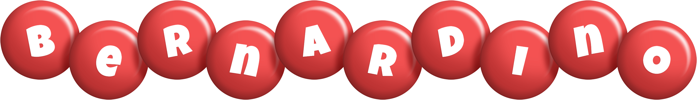 Bernardino candy-red logo