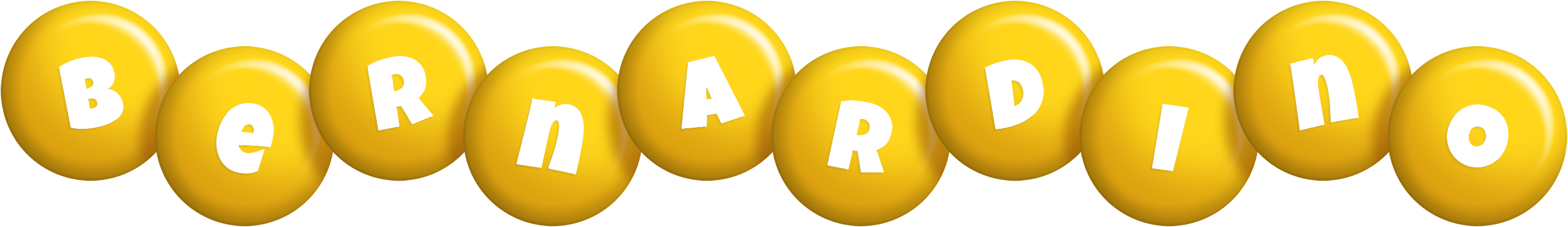 Bernardino candy-yellow logo