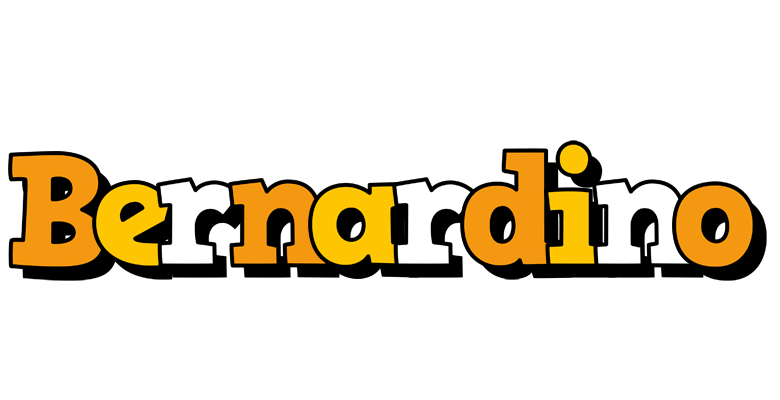 Bernardino cartoon logo