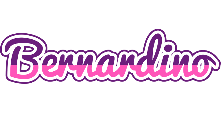 Bernardino cheerful logo