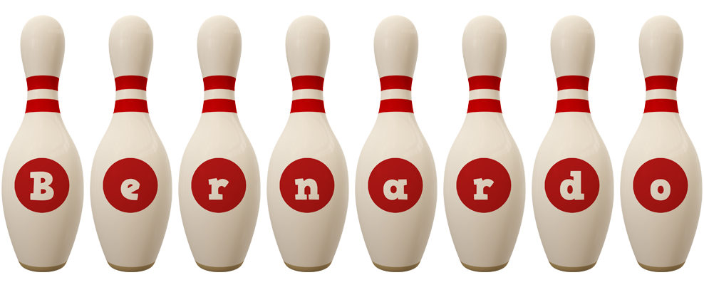 Bernardo bowling-pin logo