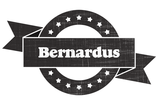 Bernardus grunge logo