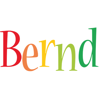 Bernd birthday logo