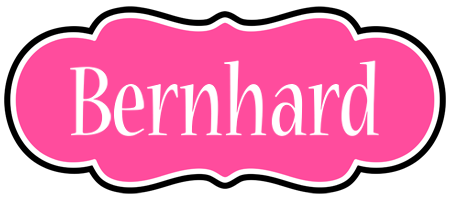 Bernhard invitation logo