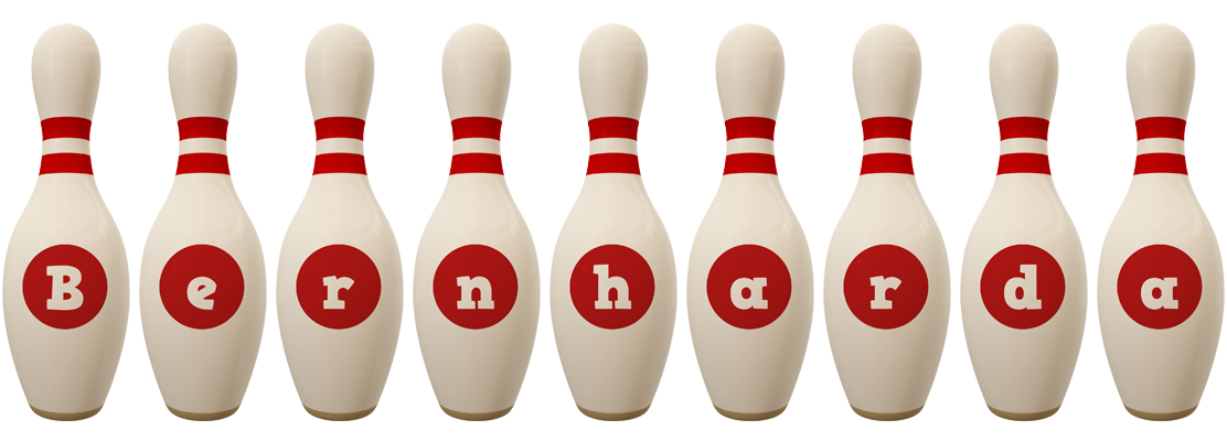 Bernharda bowling-pin logo