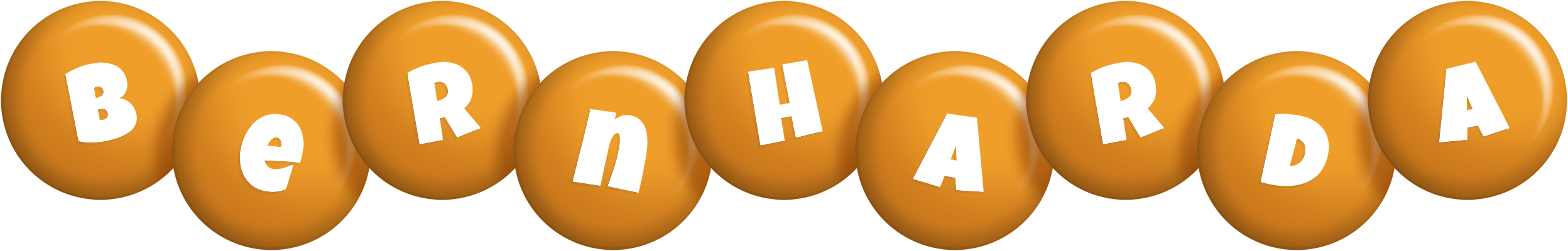 Bernharda candy-orange logo