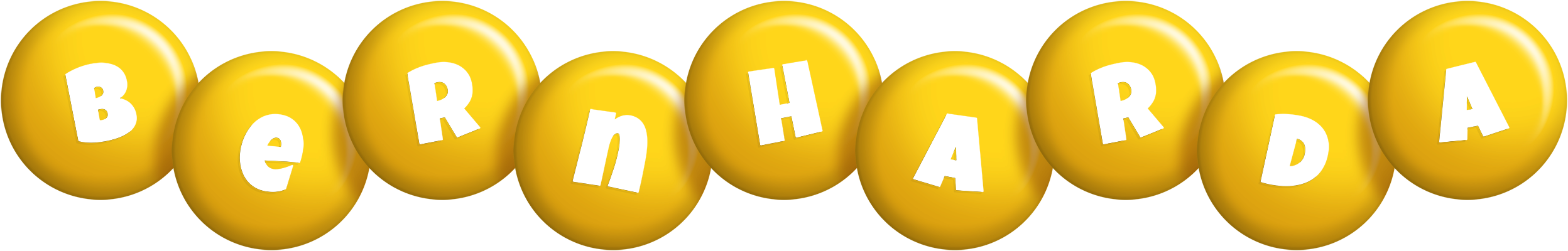 Bernharda candy-yellow logo