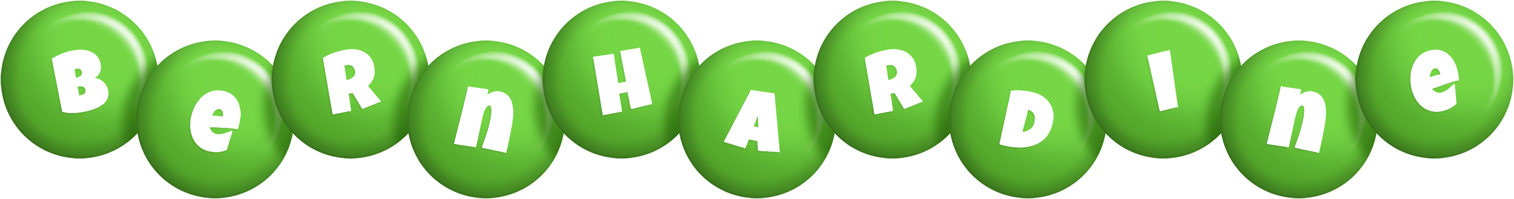 Bernhardine candy-green logo