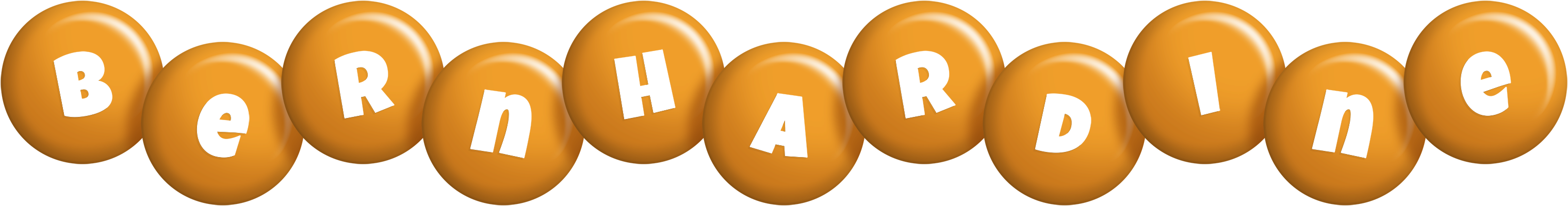 Bernhardine candy-orange logo