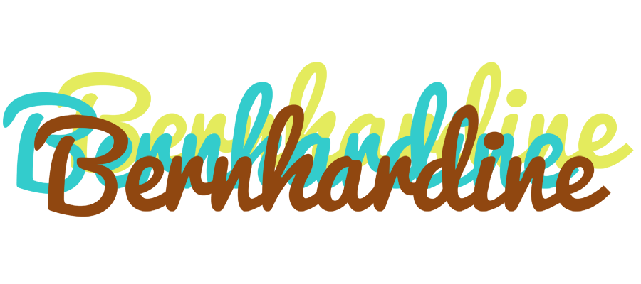 Bernhardine cupcake logo