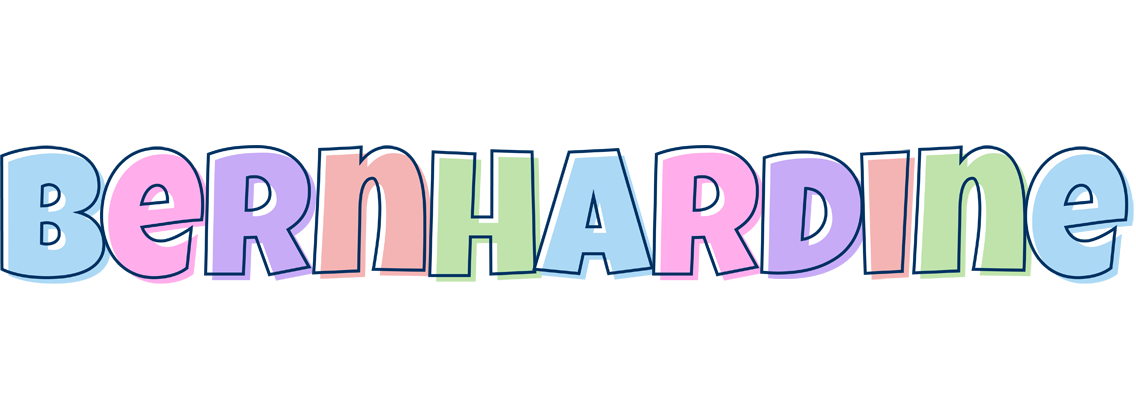 Bernhardine pastel logo