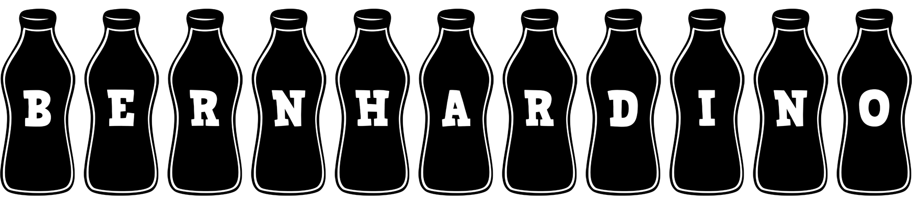 Bernhardino bottle logo
