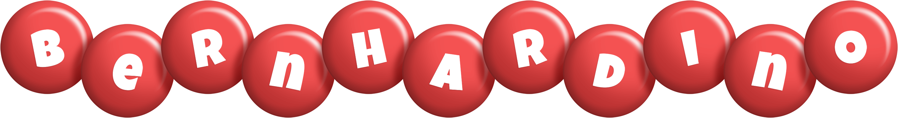 Bernhardino candy-red logo