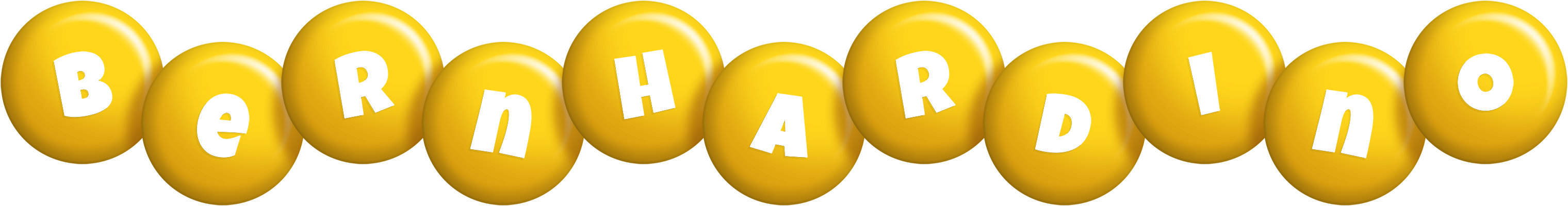 Bernhardino candy-yellow logo