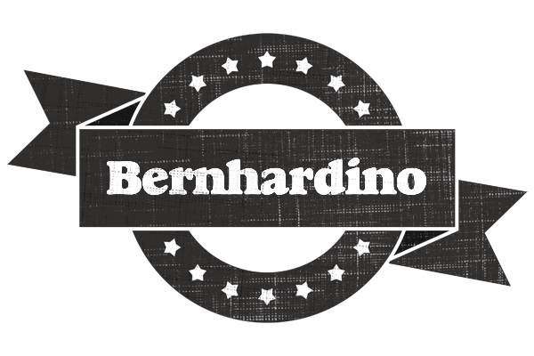 Bernhardino grunge logo