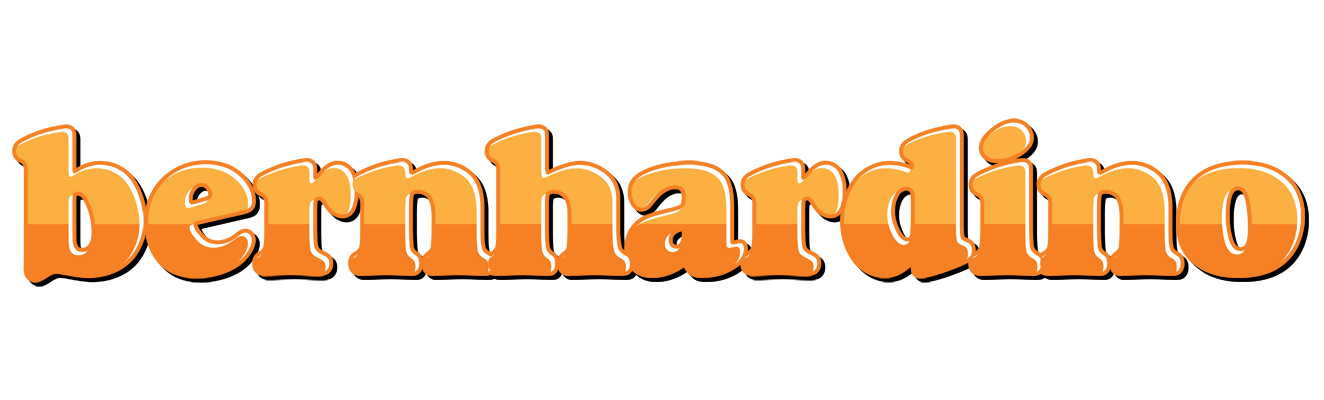 Bernhardino orange logo