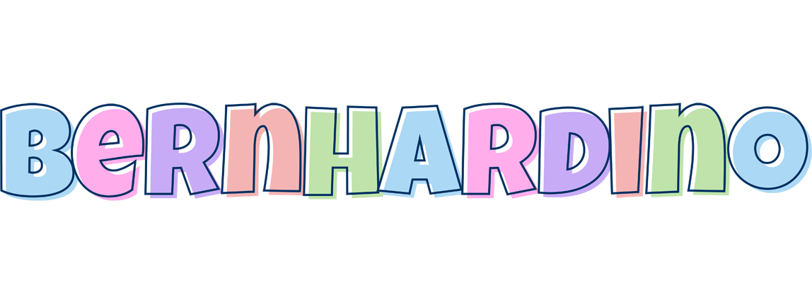 Bernhardino pastel logo