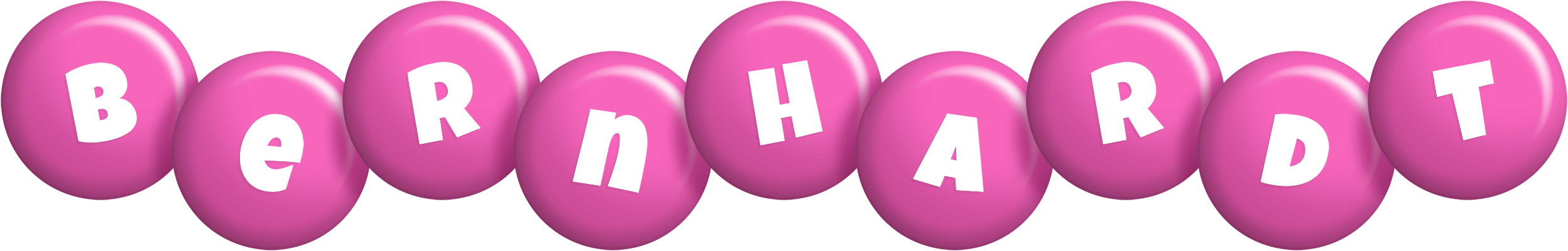 Bernhardt candy-pink logo